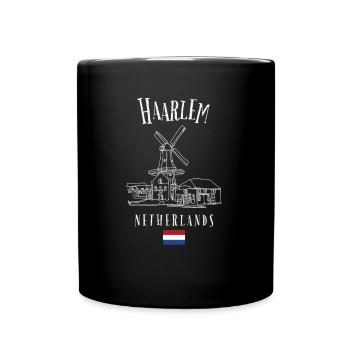 Haarlem Charm - Dutch Beauty - Full Colour Mug - black - Front
