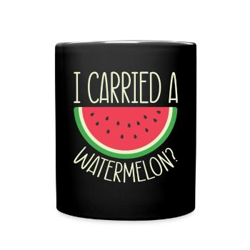 Melon pastèque Fruit d’été Cadeau végétalien - Mug uni - noir - Devant