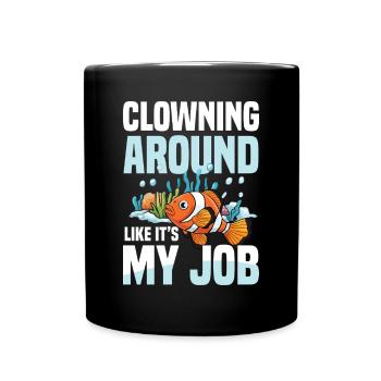 Clownfisch Aquaristischer Lebensstil für einen - Tasse einfarbig - Schwarz - Vorne