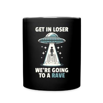 Alien UFO Alien Galaxy Geschnek - Full Colour Mug - black - Front