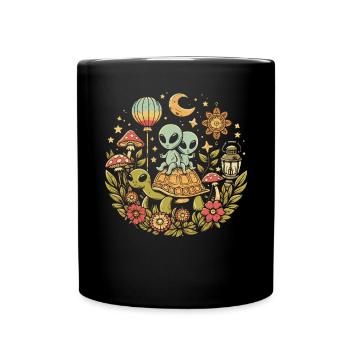 Alien - Tasse einfarbig - Schwarz - Vorne