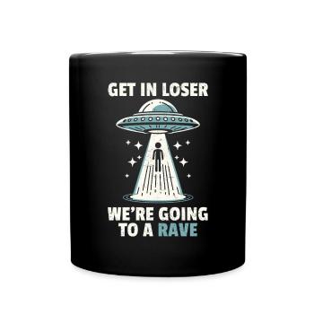 Alien - Tasse einfarbig - Schwarz - Vorne