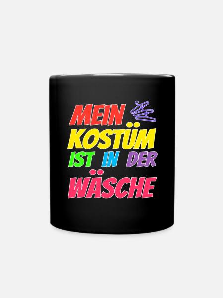 My costume is in the wash - Full Colour Mug - black
