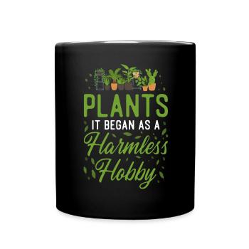 Plant Lover Gardening Plants It - Full Colour Mug - black - Front
