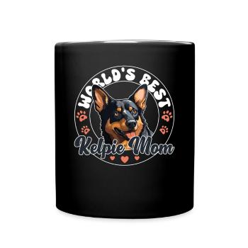 Chien Kelpie australien La meilleure maman Kelpie du monde - Mug uni - noir - Devant