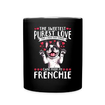 Bouledogue français Frenchie Propriétaire de chien - Mug uni - noir - Devant