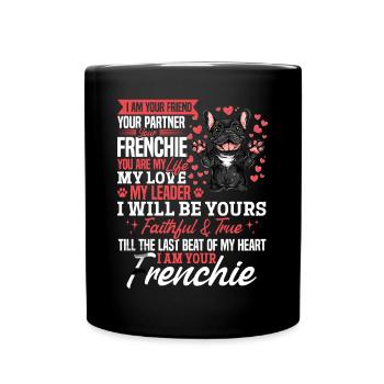 Bouledogue français Frenchie Propriétaire de chien - Mug uni - noir - Devant