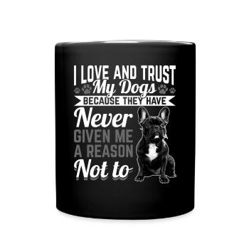 Bouledogue français Frenchie Propriétaire de chien - Mug uni - noir - Devant