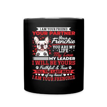 Bouledogue français Frenchie Propriétaire de chien - Mug uni - noir - Devant