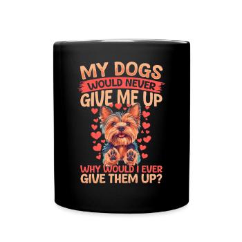Yorkshire Terrier Propriétaire d’un chien Yorkie - Mug uni - noir - Devant