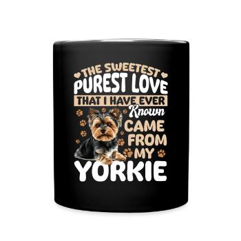 Yorkshire Terrier Propriétaire d’un chien Yorkie - Mug uni - noir - Devant