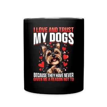 Yorkshire Terrier Propriétaire d’un chien Yorkie - Mug uni - noir - Devant