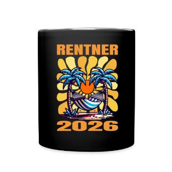 Rentner 2026 - Tasse einfarbig - Schwarz - Vorne