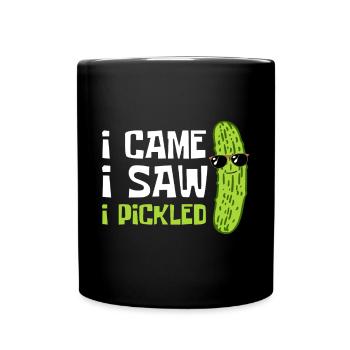 Dill Pickle Ich Gehöre Zu Den Pickles - Tasse einfarbig - Schwarz - Vorne