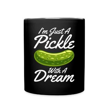 Cornichon à l’aneth Je suis l’un des cornichons - Mug uni - noir - Devant
