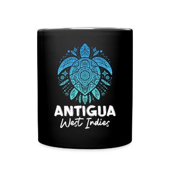 Antigua Barbuda Karibik Insel Urlaub Geschenk - Tasse einfarbig - Schwarz - Vorne