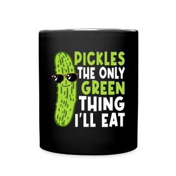 Dill Pickle Ich Gehöre Zu Den Pickles - Tasse einfarbig - Schwarz - Vorne