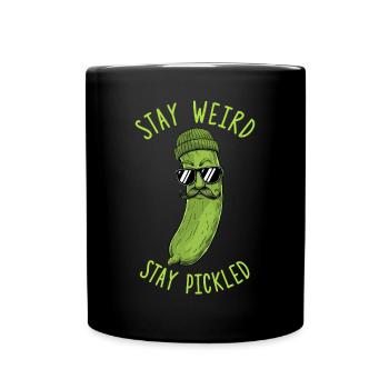 Dill Pickle Ich Gehöre Zu Den Pickles - Tasse einfarbig - Schwarz - Vorne