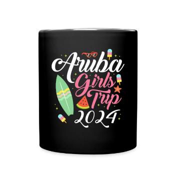 Aruba Caribbean Summer Ocean Beach Gift - Full Colour Mug - black - Front