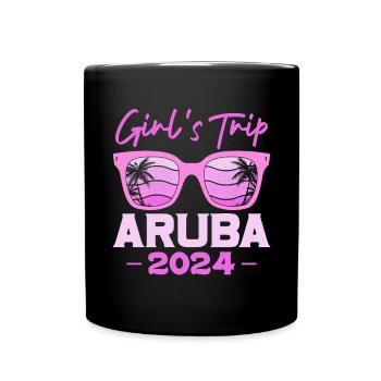 Aruba Caribbean Summer Ocean Beach Gift - Full Colour Mug - black - Front