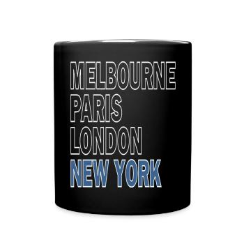 Grand tournoi de tennis à New York - Mug uni - noir - Devant