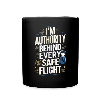 Agent de police aéroportuaire Aviation Carrières Emploi - Mug uni - noir - Devant
