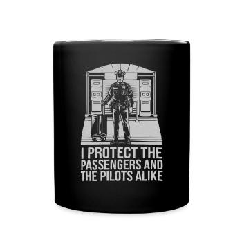 Agent de police aéroportuaire Aviation Carrières Emploi - Mug uni - noir - Devant