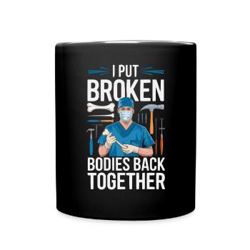 Orthopedic Surgeon Medical Medicine Orthopaedic - Full Colour Mug - black - Front
