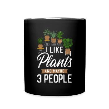 Plant Lover Gardening I Like - Full Colour Mug - black - Front