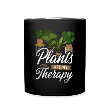 Plant Lover Gardening Plants Are - Full Colour Mug - black - Front