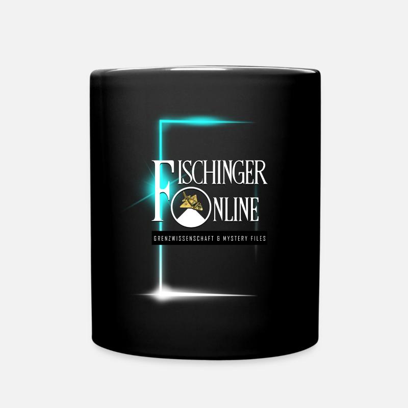 Logo Fischinger-Online large without URL - Full Colour Mug - black