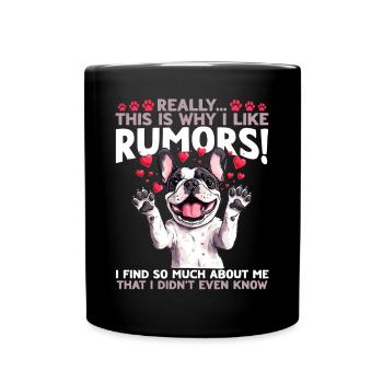 Bouledogue français Frenchie Propriétaire de chien - Mug uni - noir - Devant