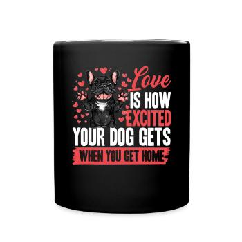 Bouledogue français Frenchie Propriétaire de chien - Mug uni - noir - Devant