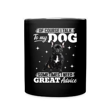 Bouledogue français Frenchie Propriétaire de chien - Mug uni - noir - Devant