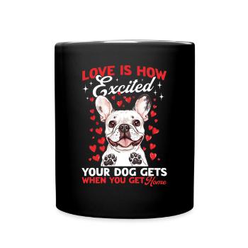 Bouledogue français Frenchie Propriétaire de chien - Mug uni - noir - Devant