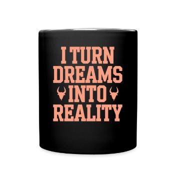 Capricorn zodiac sign I make dreams come true - Full Colour Mug - black - Front