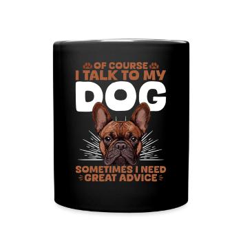 Bouledogue français Frenchie Propriétaire de chien - Mug uni - noir - Devant