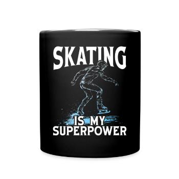 patineur patineur patin à glace patin à glace - Mug uni - noir - Devant