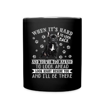 Bouledogue français Frenchie Propriétaire de chien - Mug uni - noir - Devant
