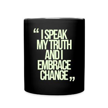 Gemini Quote: I speak my truth and - Full Colour Mug - black - Front