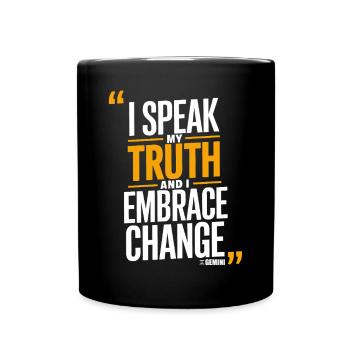 Signe du zodiaque du caractère Gémeaux : Speak My - Mug uni - noir - Devant