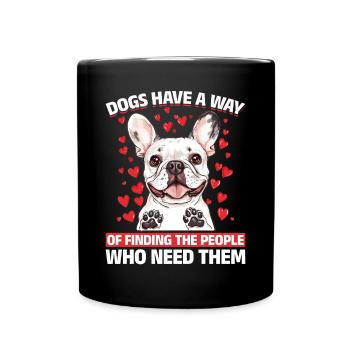 Bouledogue français Frenchie Propriétaire de chien - Mug uni - noir - Devant