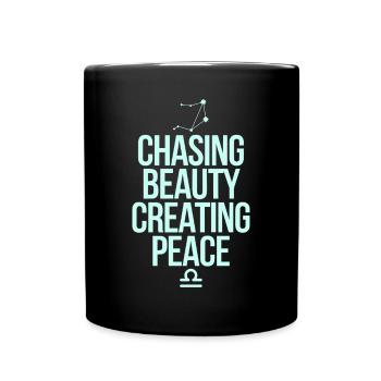 Signe du zodiaque Balance : Trouver la beauté et la paix - Mug uni - noir - Devant