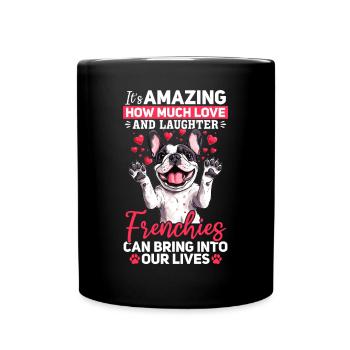 Bouledogue français Frenchie Propriétaire de chien - Mug uni - noir - Devant