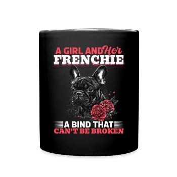 Bouledogue français Frenchie Propriétaire de chien - Mug uni - noir - Devant