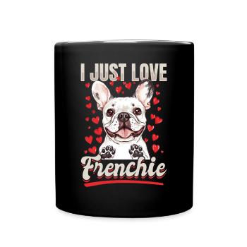 Bouledogue français Frenchie Propriétaire de chien - Mug uni - noir - Devant