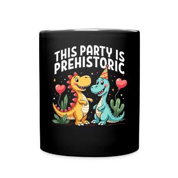 Dinosaur Party Decorations - Full Colour Mug - black - Front