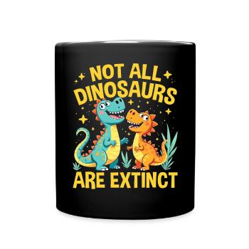Décorations de fête de dinosaures - Mug uni - noir - Devant