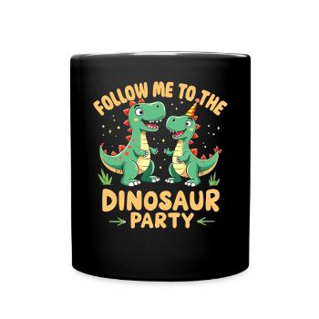 Dinosaur Party Decorations - Full Colour Mug - black - Front