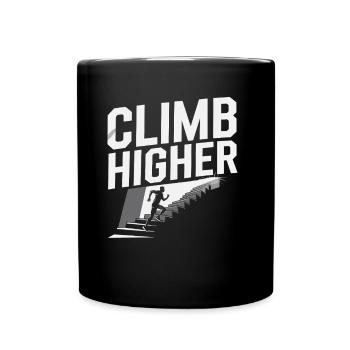 Gravir les marches du succès - Mug uni - noir - Devant